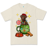 Bone Christmas coffee cup with Labrador Premium Tee - RanaPortraitStore