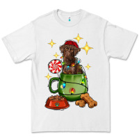 White Christmas coffee cup with Labrador Premium Tee - RanaPortraitStore
