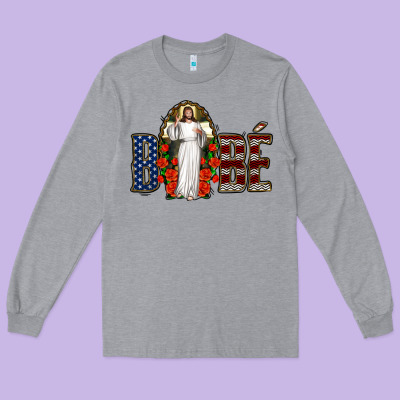 Bebe Jesus Christ Long Sleeve Tee Designed By Jasminsmagicworld