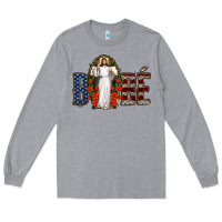 Heather Grey bebe jesus christ Long Sleeve Tee - Jasminsmagicworld