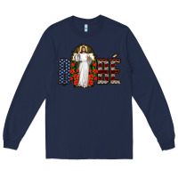 Navy bebe jesus christ Long Sleeve Tee - Jasminsmagicworld