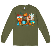 Army Green Basketball coffee cups Long Sleeve Tee - HowdyJamesFarm