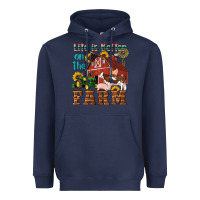 Navy western life is better on the farm Heavyweight Hoodie - Artiststas