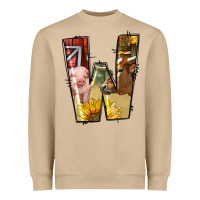 Mushroom farm life alphabet lowercase letters w Heavyweight Sweatshirt - BundleAndBundleShop