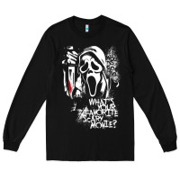 Black Scream Favorite Scary Movie Long Sleeve Tee - minhPixels