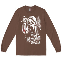 Chestnut Scream Favorite Scary Movie Long Sleeve Tee - minhPixels