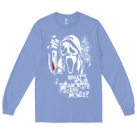 Colony Blue Scream Favorite Scary Movie Long Sleeve Tee - minhPixels