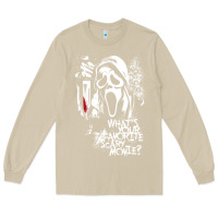 Mushroom Scream Favorite Scary Movie Long Sleeve Tee - minhPixels