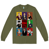 Army Green Clue Movie Long Sleeve Tee - minhPixels