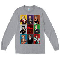 Heather Grey Clue Movie Long Sleeve Tee - minhPixels