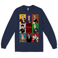 Navy Clue Movie Long Sleeve Tee - minhPixels
