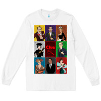 White Clue Movie Long Sleeve Tee - minhPixels
