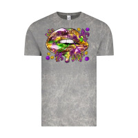 Cloud Rock Mardi Gras lips Vintage Tee - HowdyJamesFarm