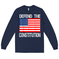 Navy Defend the Constitution US Political Protest Tee Long Sleeve Tee - minhPixels