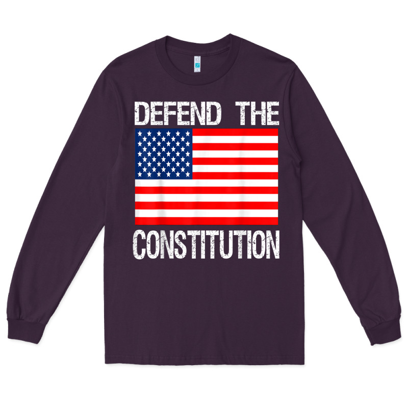 Defend The Constitution Us Political Protest Tee Long Sleeve Tee by minhPixels | Teevron