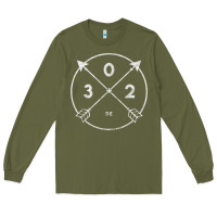 Army Green Delaware Area Code 302 State Pride Souvenir Gift Arrow Long Sleeve Tee - minhPixels