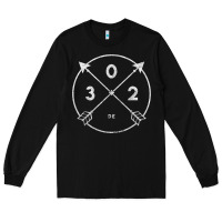 Black Delaware Area Code 302 State Pride Souvenir Gift Arrow Long Sleeve Tee - minhPixels