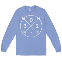 Colony Blue Delaware Area Code 302 State Pride Souvenir Gift Arrow Long Sleeve Tee - minhPixels