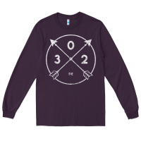 Plum Delaware Area Code 302 State Pride Souvenir Gift Arrow Long Sleeve Tee - minhPixels