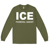 Ice Federal Agent Halloween Costume Police Immigration Shirt Long Sleeve Tee | Teevron