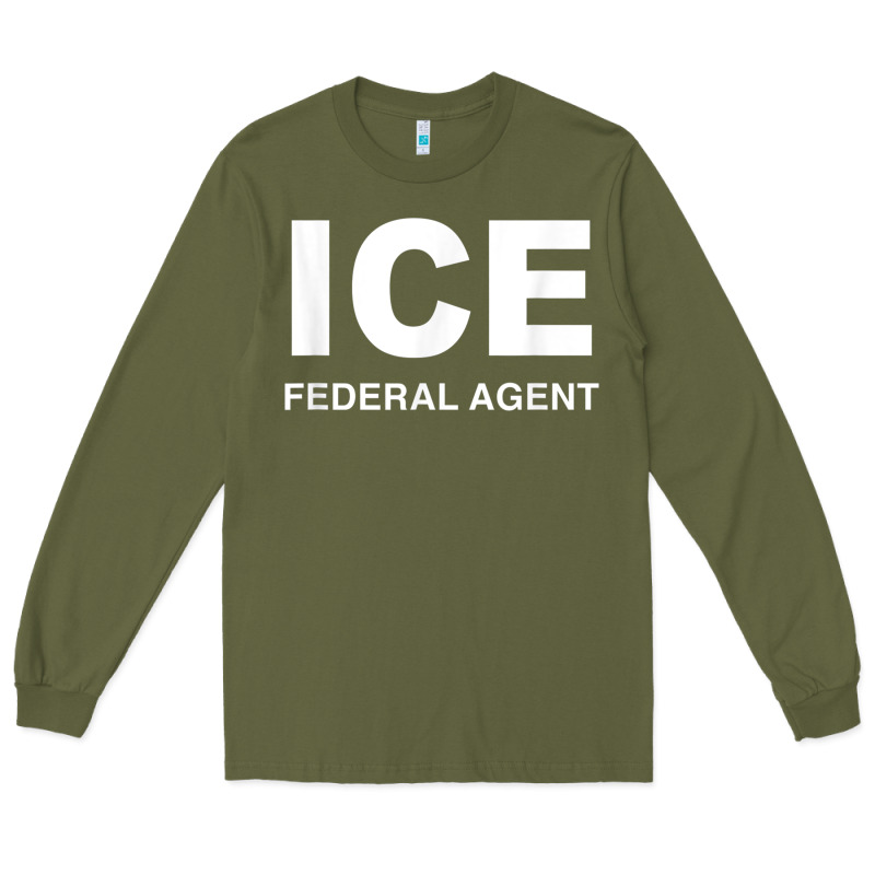 Ice Federal Agent Halloween Costume Police Immigration Shirt Long Sleeve Tee by minhPixels | Teevron