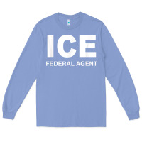 Colony Blue ICE Federal Agent Halloween Costume Police Immigration Shirt Long Sleeve Tee - minhPixels