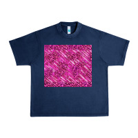 Navy pink glitter with leopard pattern Urban Heavy Tee - TumblerDesignByShophia