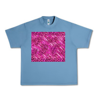Pebble Blue pink glitter with leopard pattern Urban Heavy Tee - TumblerDesignByShophia