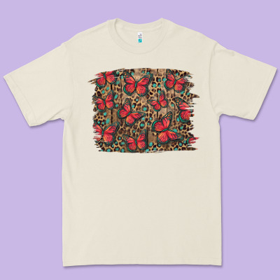 Easter Butterflies Background Premium Tee Designed By Ranaportraitstore