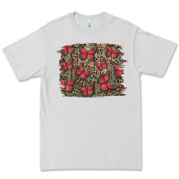 Dove Grey Easter Butterflies Background Premium Tee - RanaPortraitStore