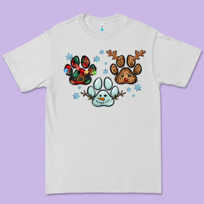 Christmas Paws Premium Tee Designed By Ranaportraitstore