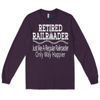 Plum Mens Railroad Retirement Gifts For Men Long Sleeve Tee - minhPixels