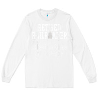 White Mens Railroad Retirement Gifts For Men Long Sleeve Tee - minhPixels