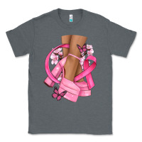 Charcoal Heather breast cancer diva Classic Tee - NancyCooperArtShop