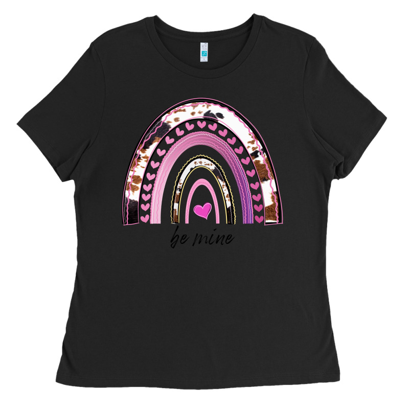 Valentines Day Rainbow, Valentines Day Rainbow Cowhide, Ladies Tee by Bettercallsaul | Teevron