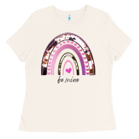 Bone Valentines Day Rainbow, Valentines Day Rainbow Cowhide, Ladies Tee - Bettercallsaul