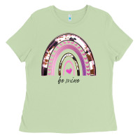 Matcha Valentines Day Rainbow, Valentines Day Rainbow Cowhide, Ladies Tee - Bettercallsaul