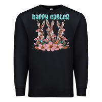 Black happy easter bunny Premium Sweatshirt - Artiststas