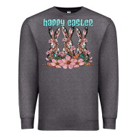 Charcoal Heather happy easter bunny Premium Sweatshirt - Artiststas