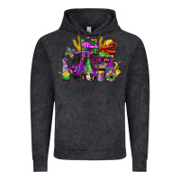 Vintage Black mardi gras gnome truck Vintage Hoodie - CowGirlArtShop