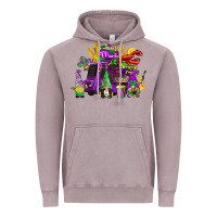 Vintage Zinc mardi gras gnome truck Vintage Hoodie - CowGirlArtShop