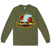 Army Green Furaffic Forld Long Sleeve Tee - minhPixels