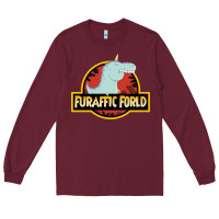 Burgundy Furaffic Forld Long Sleeve Tee - minhPixels