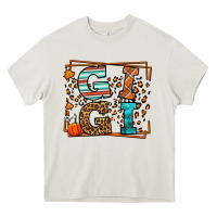 Cream Fall Autumn Leopard Gigi Heavy Core Tee - LillyAllenDesigns