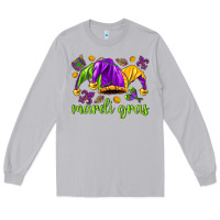 Moon Dust Mardi Gras with jester hat Long Sleeve Tee - HowdyJamesFarm