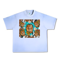 Grape Ice lion with leopard and cowhide pattern Urban Heavy Tee - TumblerDesignByShophia