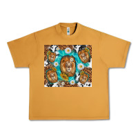 Peanut Butter lion with leopard and cowhide pattern Urban Heavy Tee - TumblerDesignByShophia