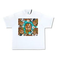 White lion with leopard and cowhide pattern Urban Heavy Tee - TumblerDesignByShophia