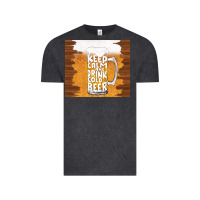 Vintage Black keep calm and drink cold beer Vintage Tee - TumblerDesignByShophia