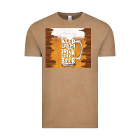 Vintage Coffee keep calm and drink cold beer Vintage Tee - TumblerDesignByShophia